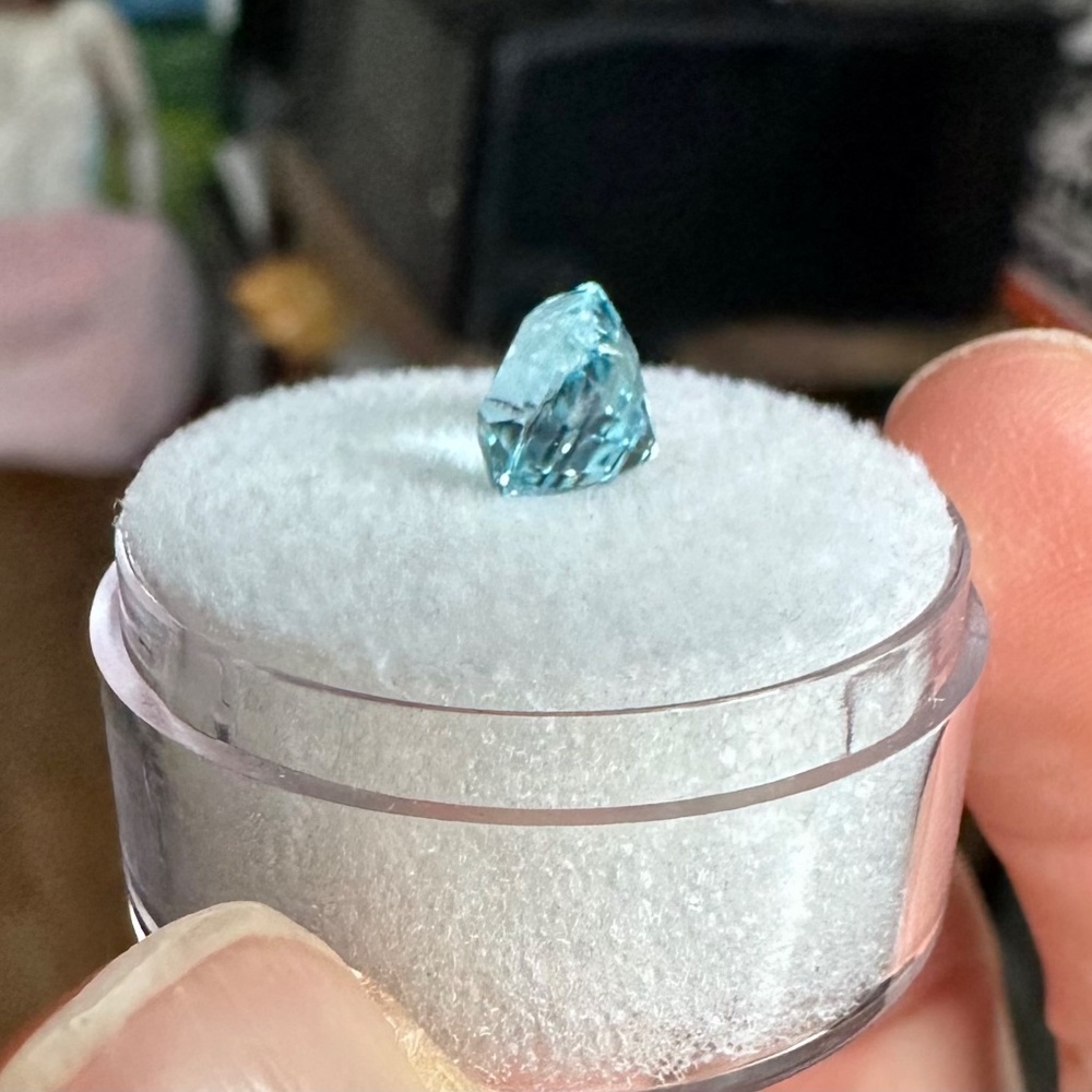 💙 RICH SATURATION 2.25ct Natural Aquamarine ✨ Cushion Cut Gem - Picture 3 of 3